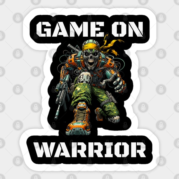 Warrior's Gunfire: Modern Combat Sticker by Steve